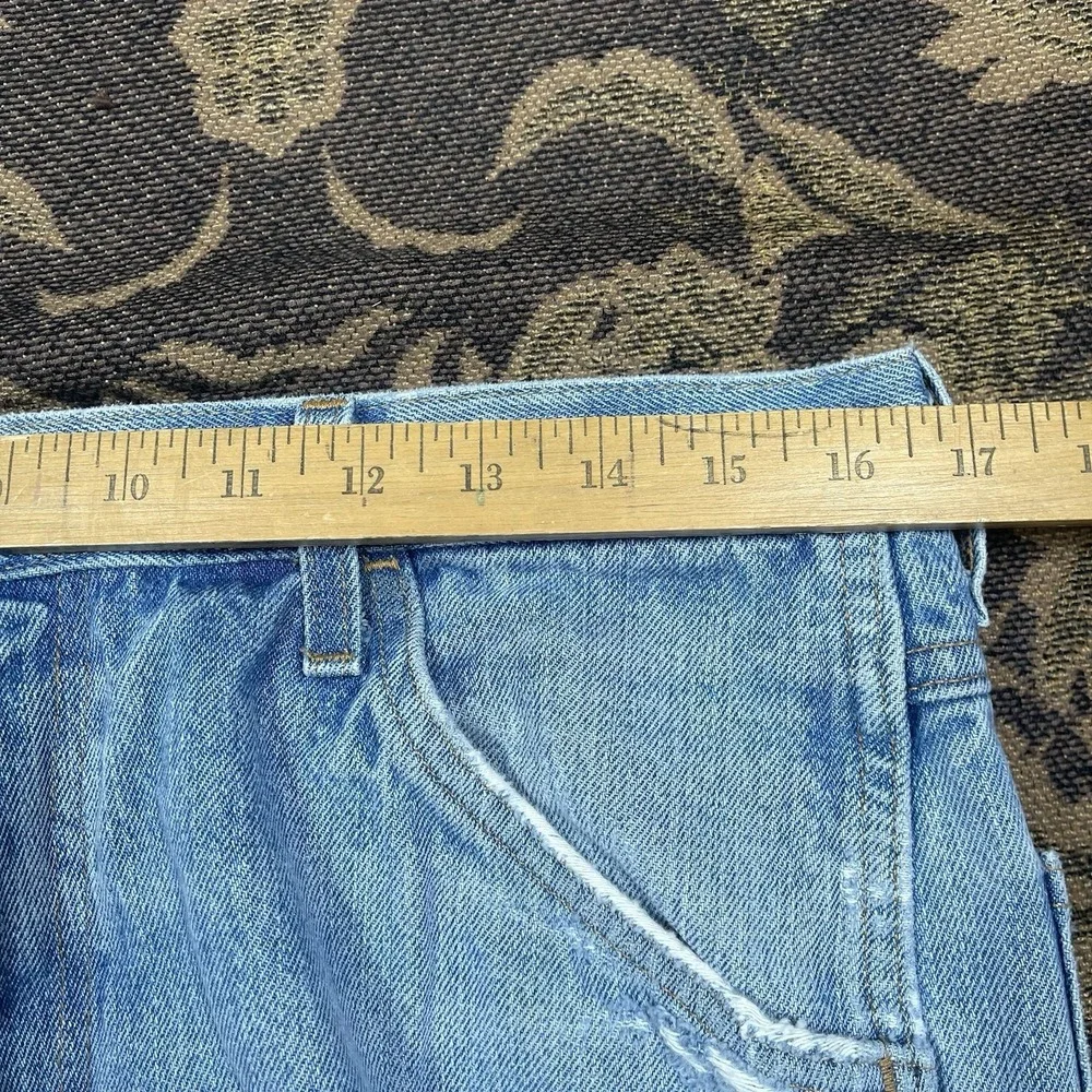 Vtg Round House Jeans Mens Size 34x32 Blue Light Denim Pants Made In USA
